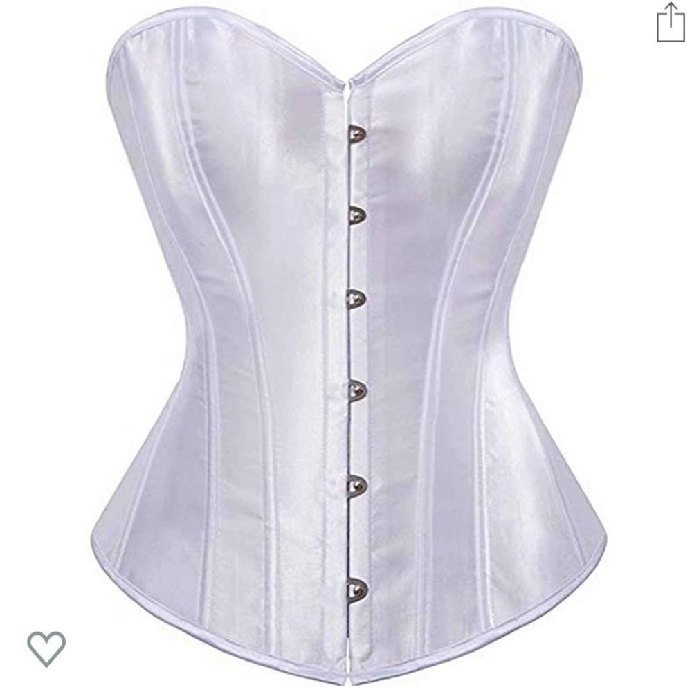 🟣NWOT White Corset Size Small